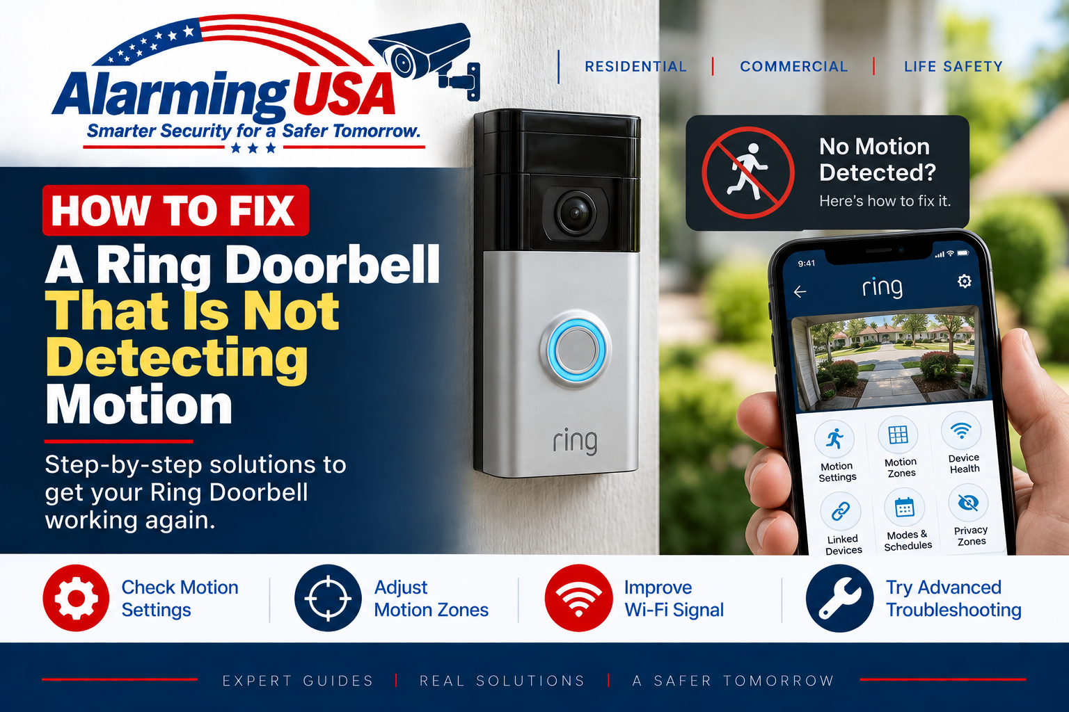Ring Doorbell not detecting motion