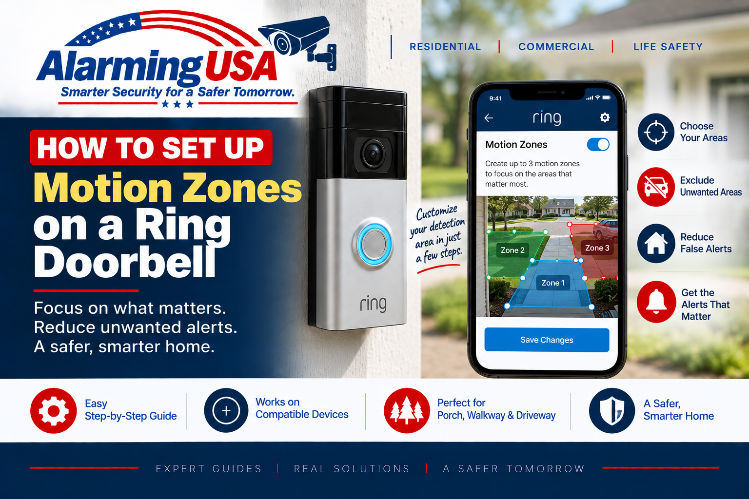 Set up Ring Doorbell motion zones