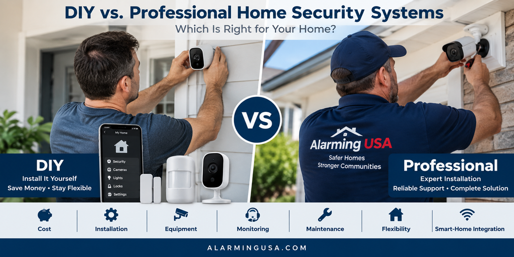 DIY vs professional home security systems and installation options