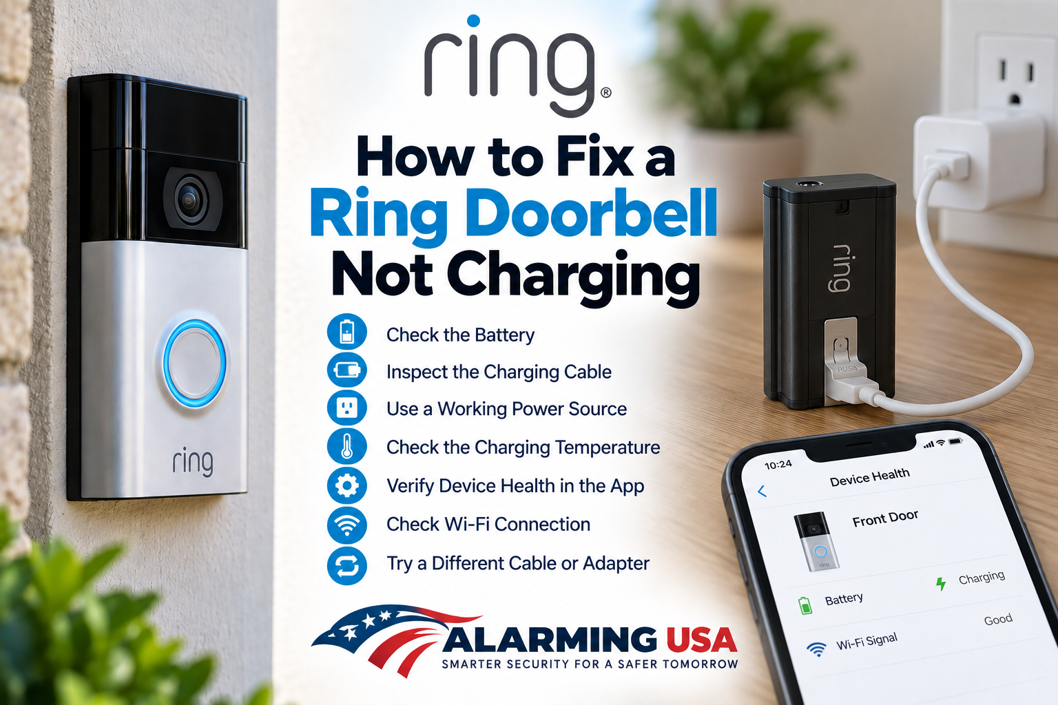 Ring Doorbell not charging