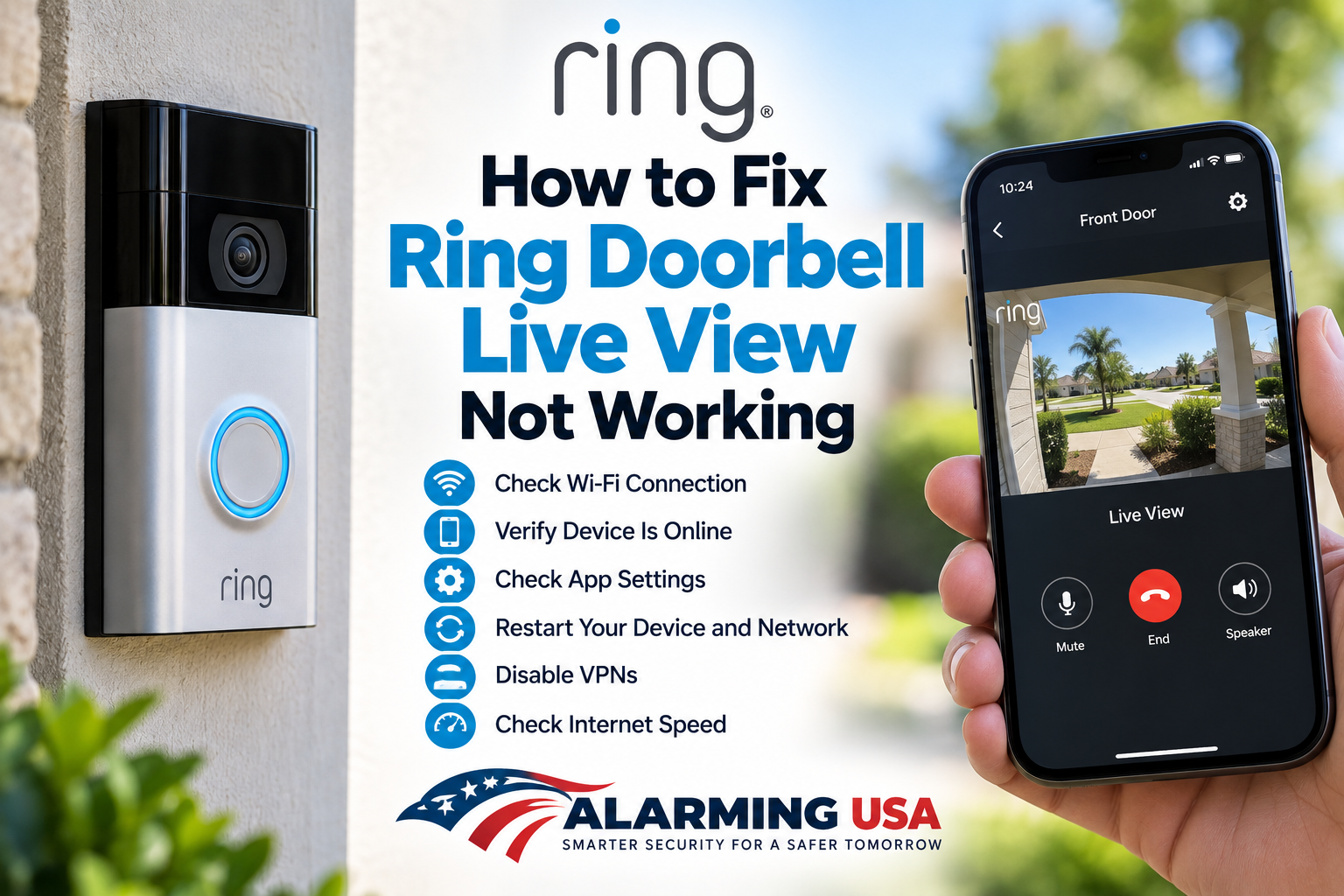 Ring Doorbell Live View not working