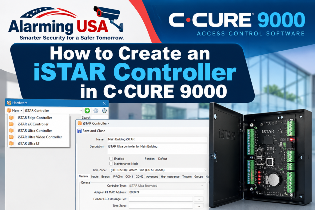 How to create and configure an iSTAR Controller in C•CURE 9000